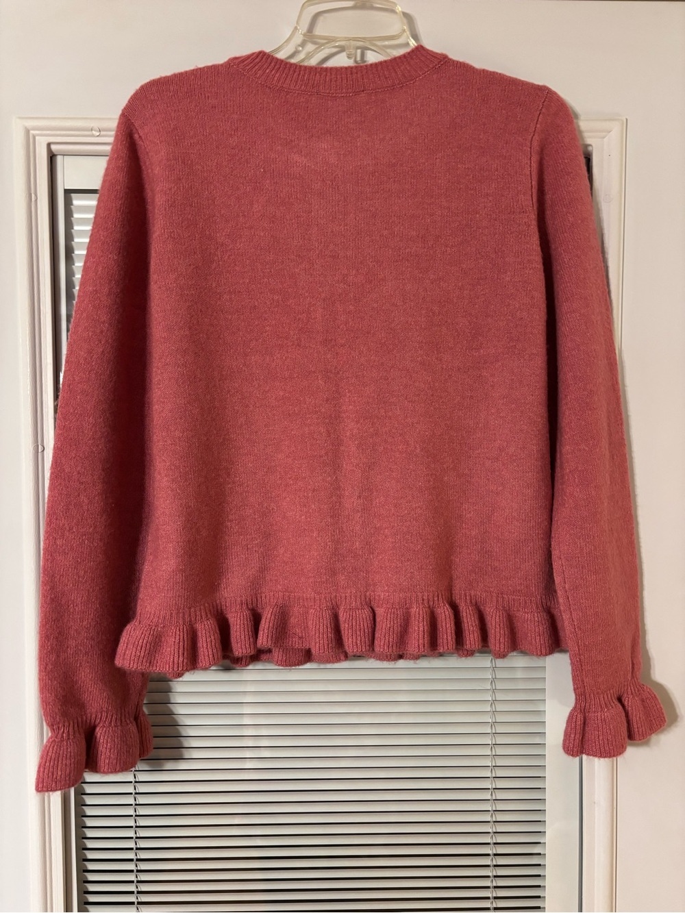 CeCe Ruffle-Trim Button Cardigan - Picture 3 of 12